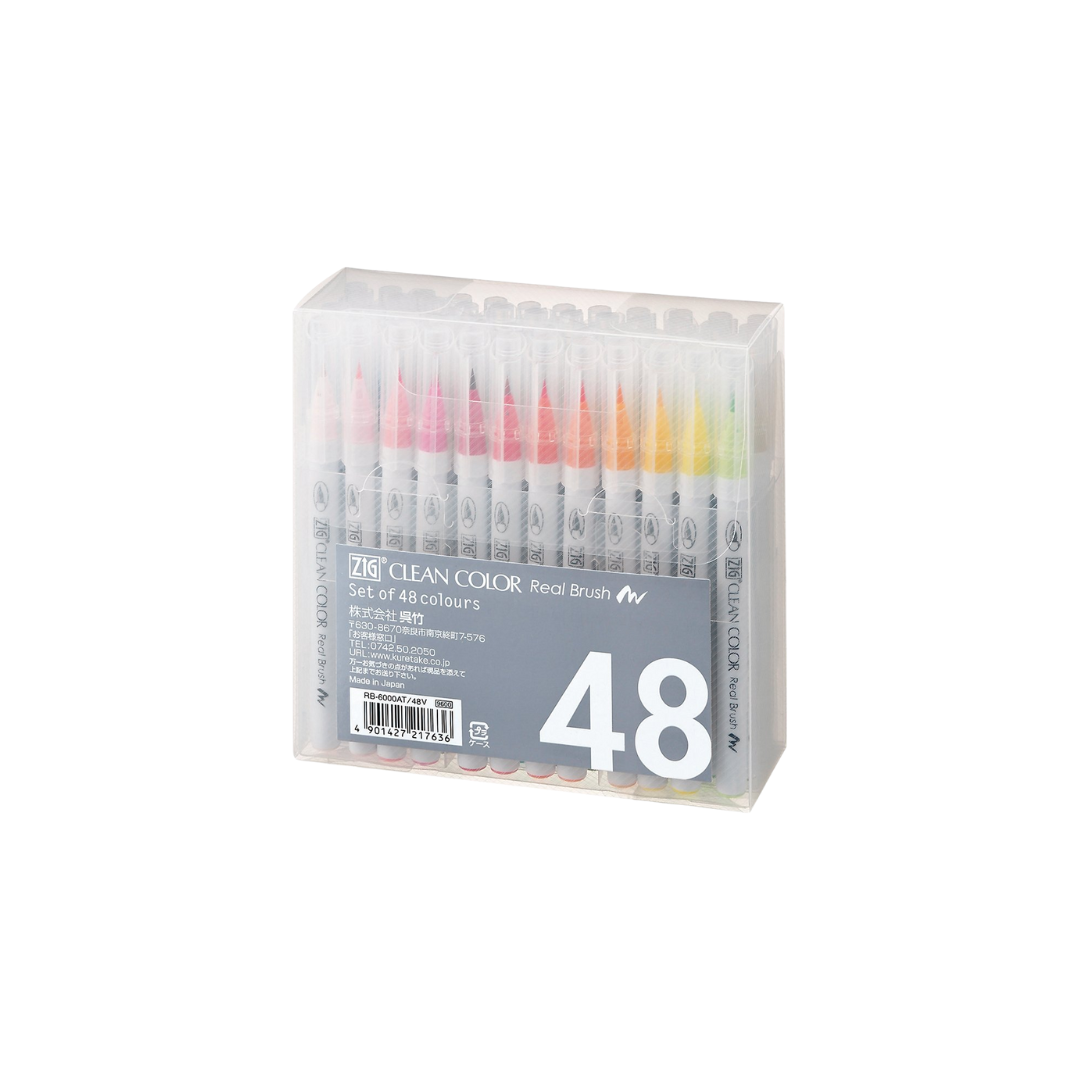 ZIG Kuretake Clean Color Real Brush Set - 48 Colors_0