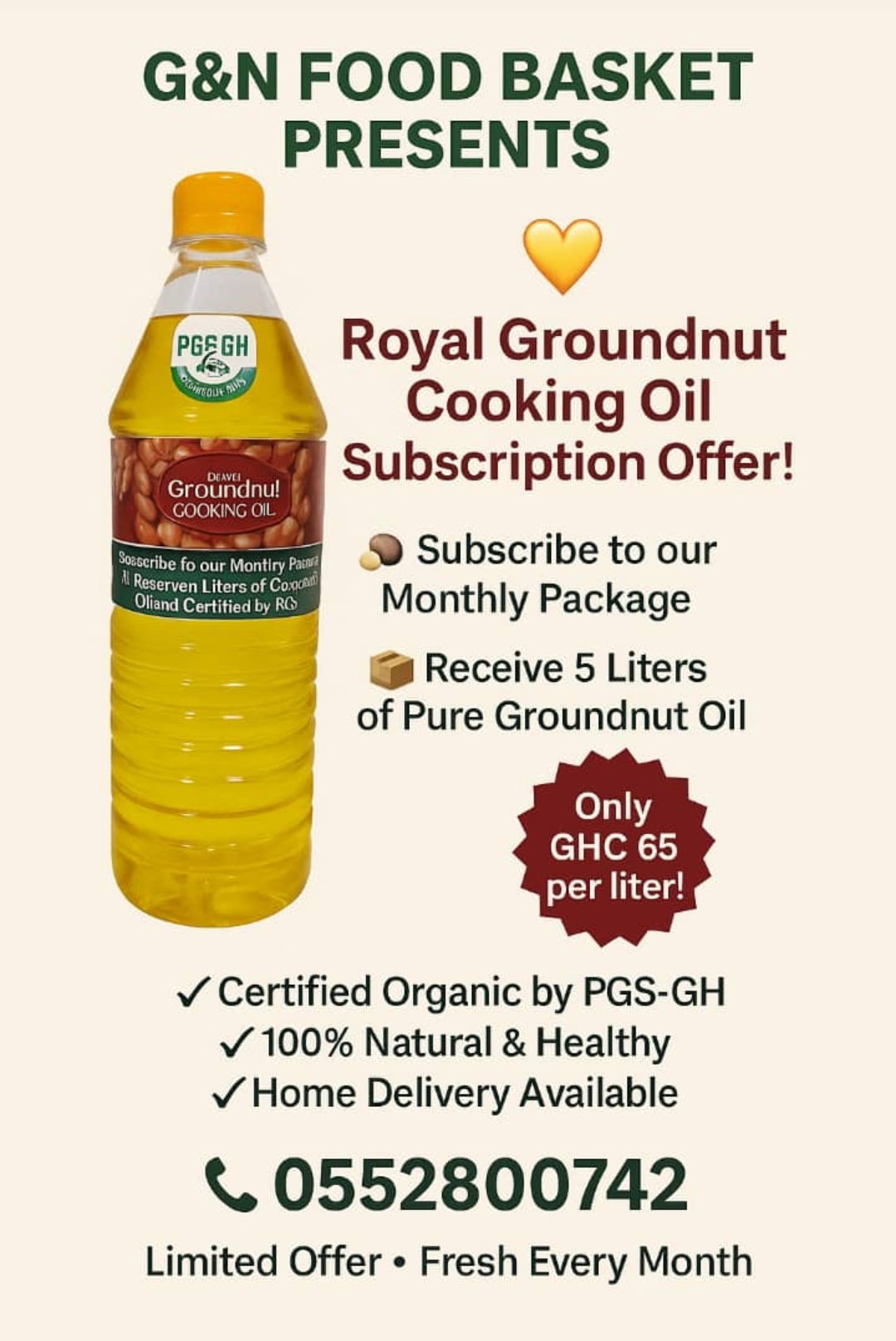 GROUNDNUT OIL 5 LIT COMBO