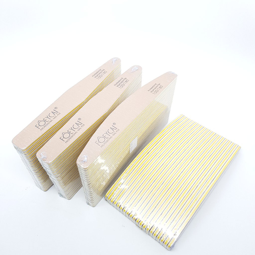 100/180 Nail File Brown Pack 20 Pcs