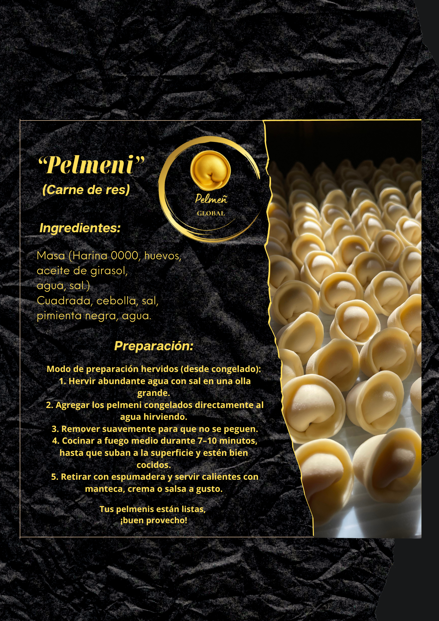 Пельмени говядина (1 кг) / Pelmeni carne de res (1 kg)_0