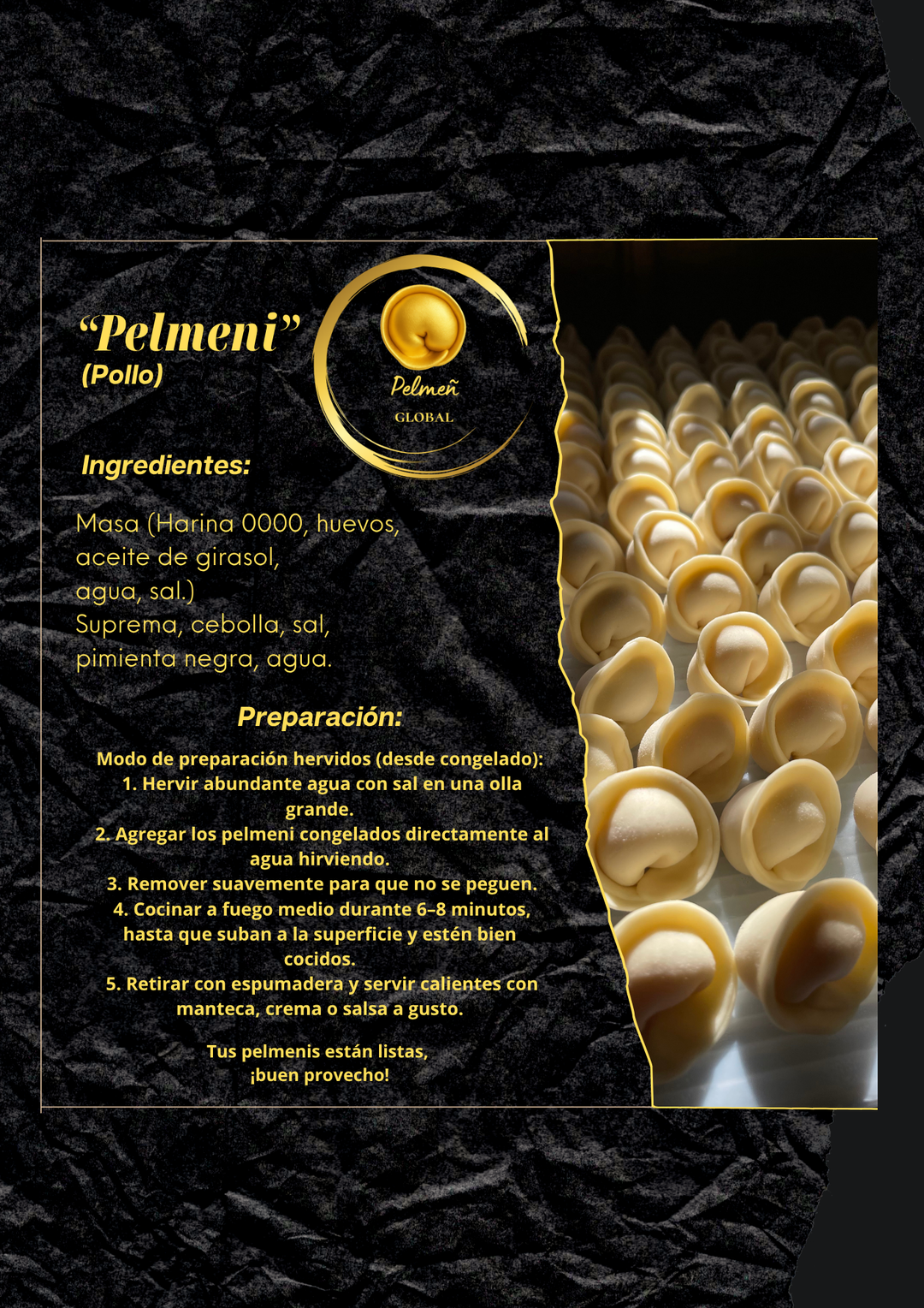 Пельмени Курица (диетические) (1 кг) / Pelmeni Pollo (1 kg)