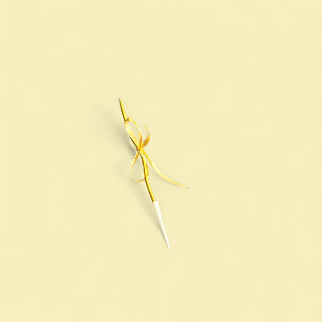 Golden Ribbon Candle 
