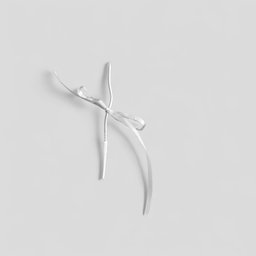 Gray Ribbon Candle  
