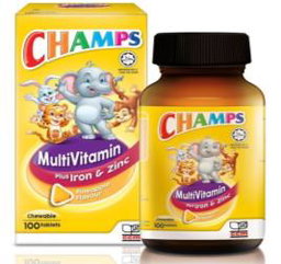 Champs MULTIVITAMIN WITH IRON & ZINC 100s