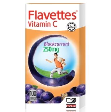 Flavettes BLACKCURRANT 250MG 100'S_0