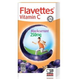 Flavettes BLACKCURRANT 250MG 100'S
