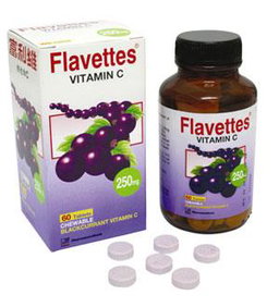 Flavettes BLACKCURRANT 250MG 60'S