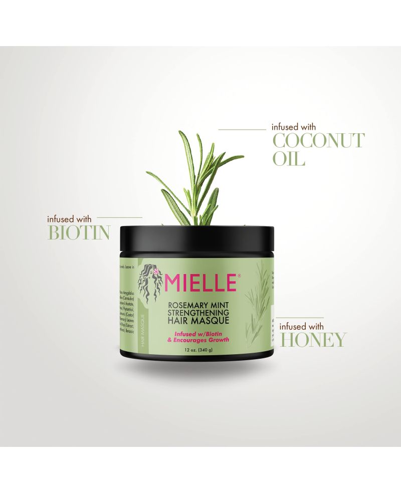 Mielle Rosemary Mint Strengthening Hair Masque - 340g_2