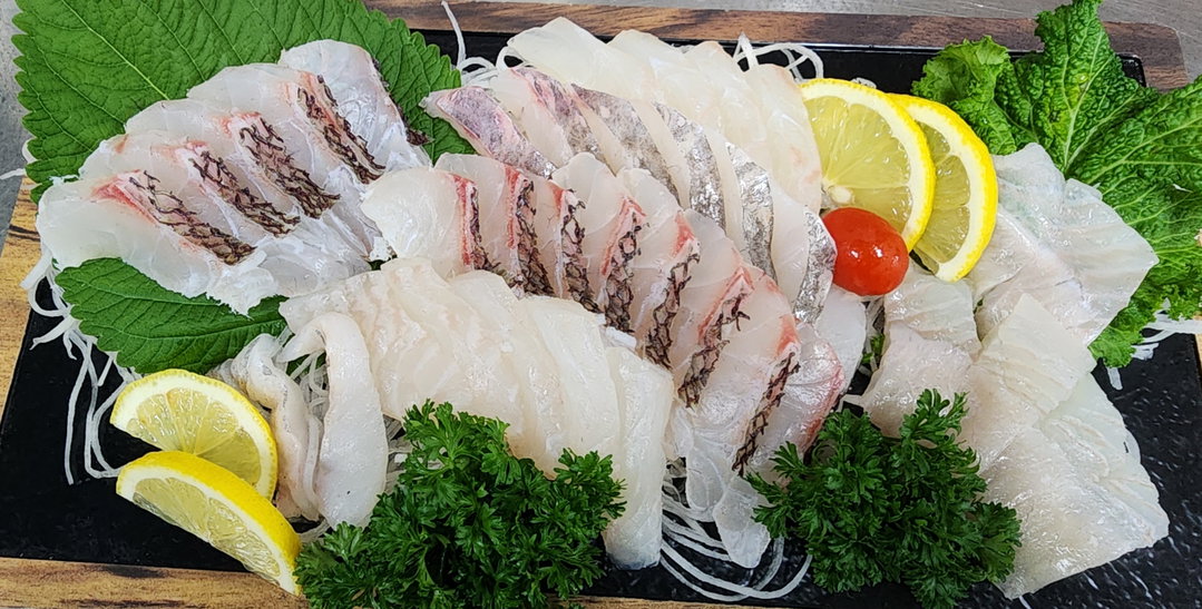  사시미 3종 셋트 300g 2인분  Sashimi Trio set 300g (2 Servings)