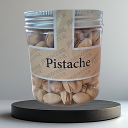 Pistaches grillées avec coque en boîte 