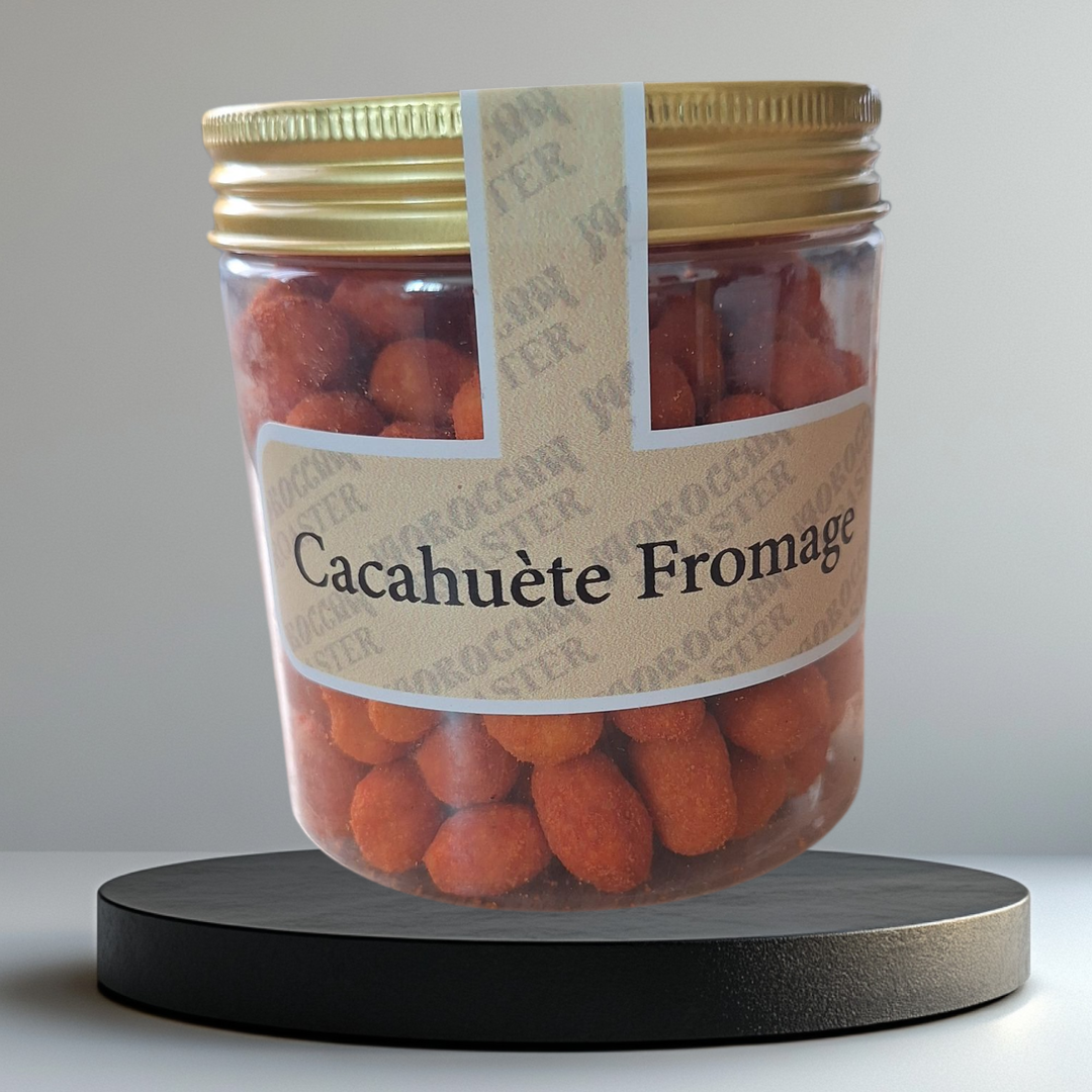 Cacahuètes au fromage en boîte