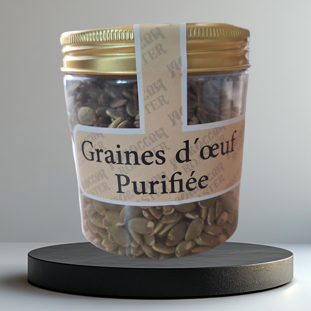 Graines d'œuf purifiées en boîte