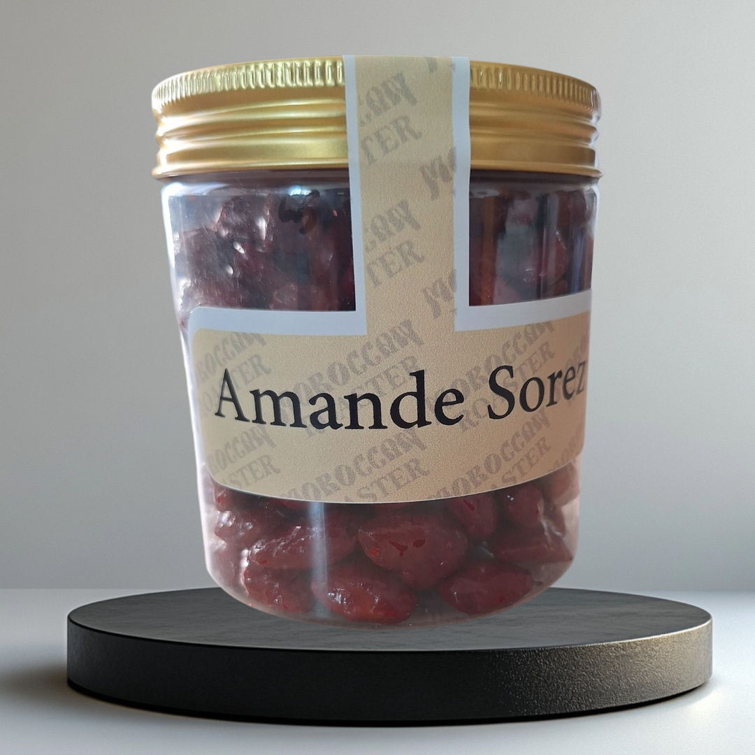 Amandes cerises en boîte