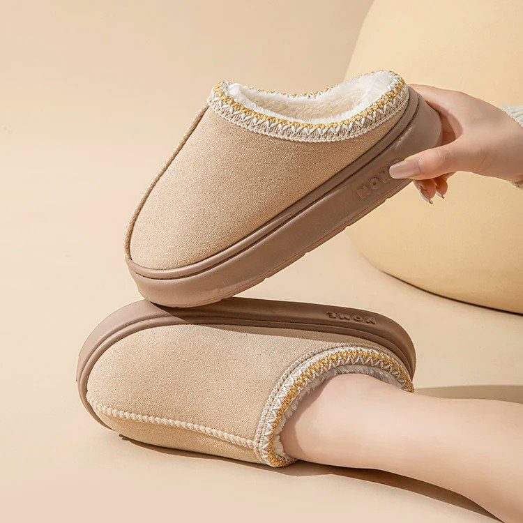 Pantoufle en velours avec Finition Broderie_6
