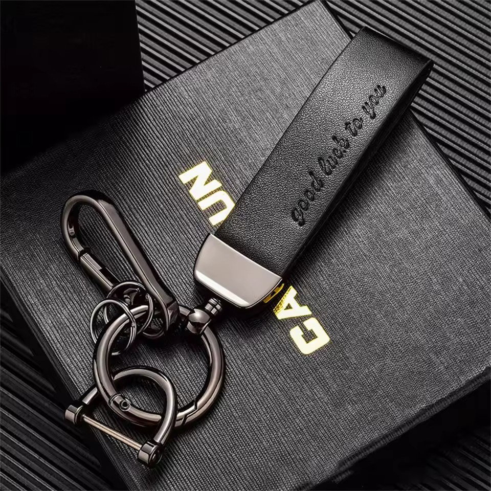 Porte-clé en véritable cuir pour hommes et femmes_6