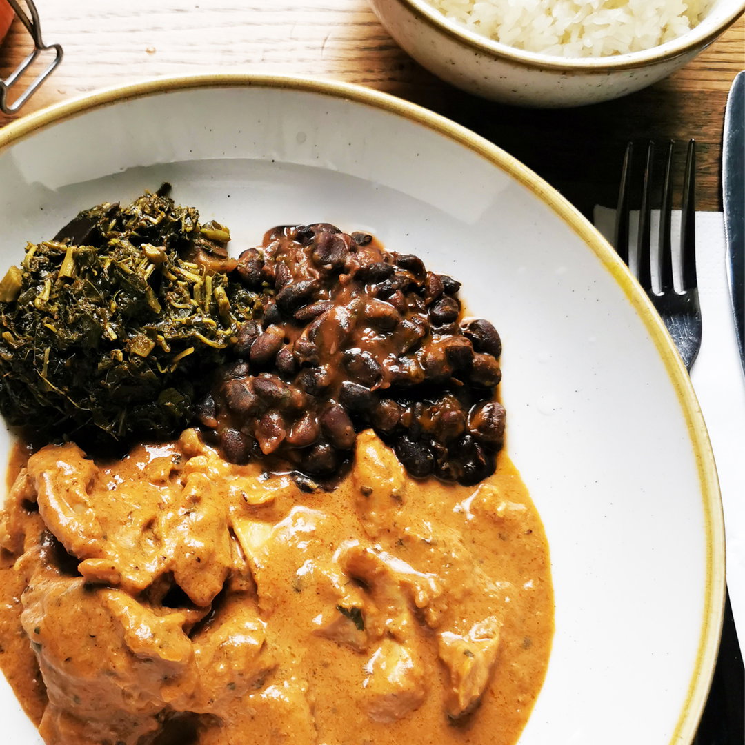 SOSO NA MWAMBA - Saftiges Poulet in einer cremigen Erdnusssauce