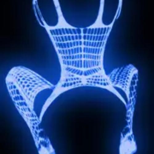 Collant sexy en Résille Transparente Phosphorescents_3
