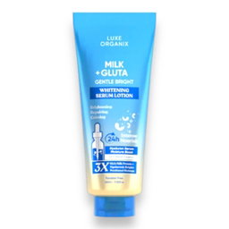 Luxe Organix Milk + Gluta Gentle Bright Whitening Serum Lotion - 350ml
