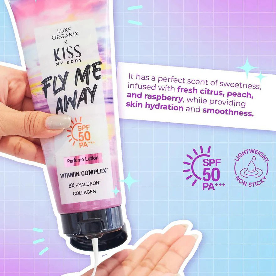 Luxe Organix x Kiss My Body Fly Me Away Perfume Lotion - 200ml_2