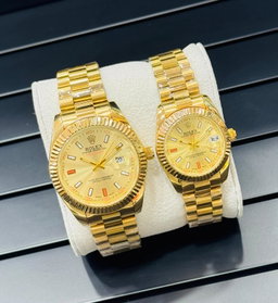 Rolex Day Date Index Dial Couple Battery