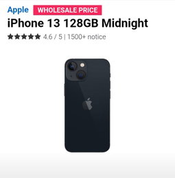 iPhone 13 Midnight 128GB