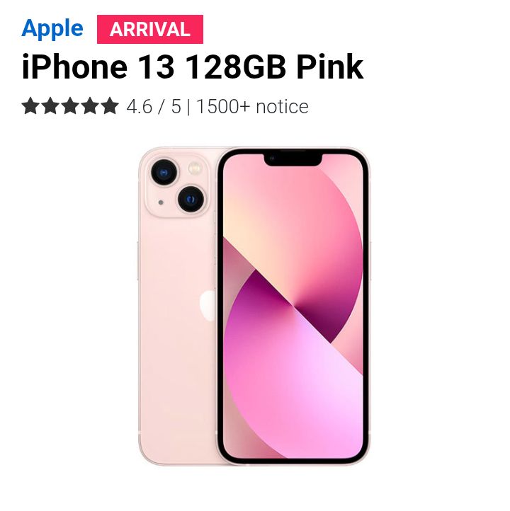 iPhone 13 Pink 128GB