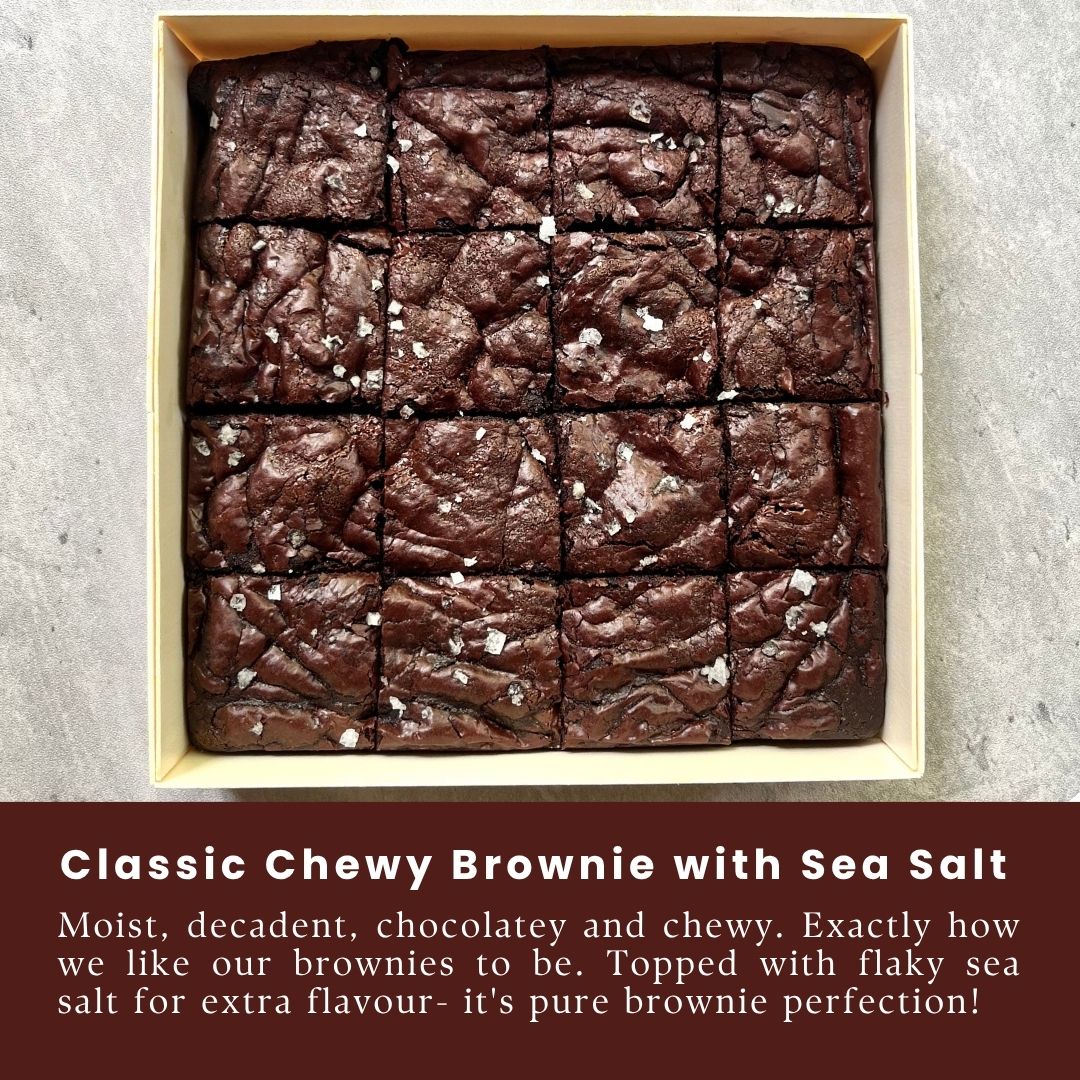🌟BESTSELLER🌟 Classic Chewy Brownie with Sea Salt 