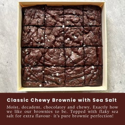 🌟BESTSELLER🌟 Classic Chewy Brownie with Sea Salt 