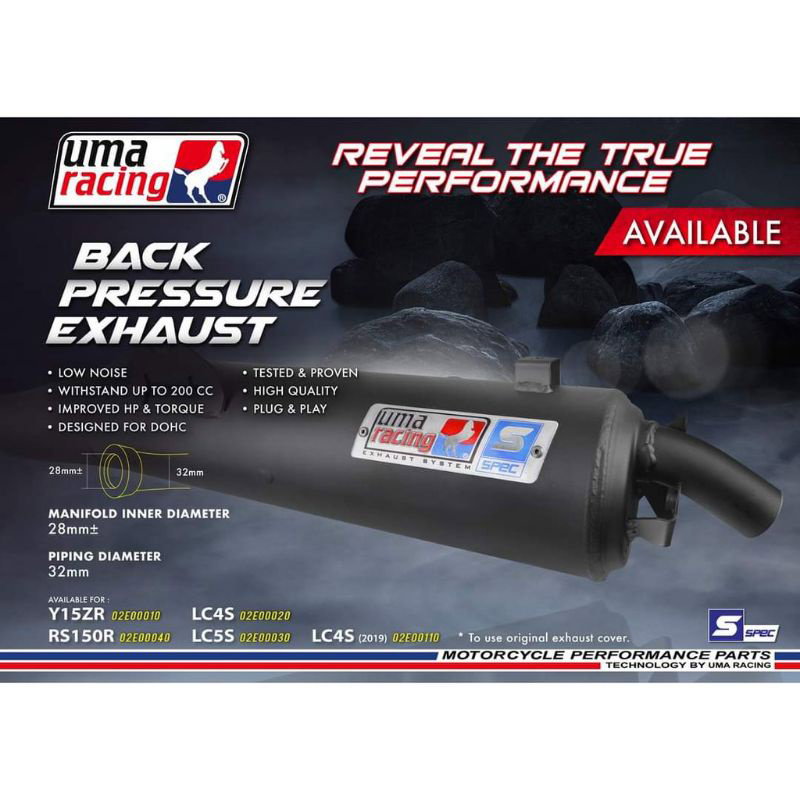UMA backpressure exhaust system_0