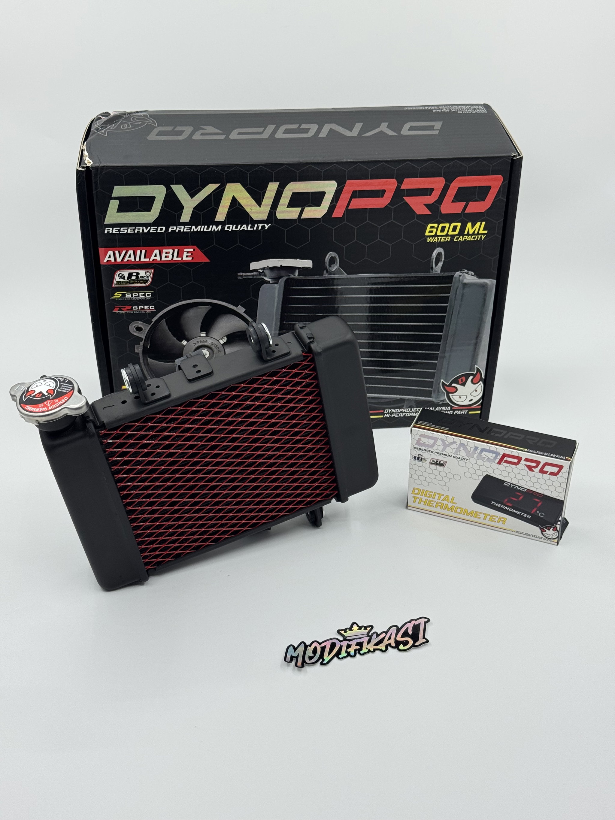 Dynopro 600ml Radiator with temp meter_0
