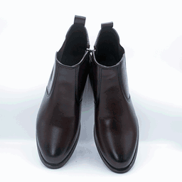 Dark Brown Sleek Leather Boots For Men’s, Sharp and Sophisticated Style GS36