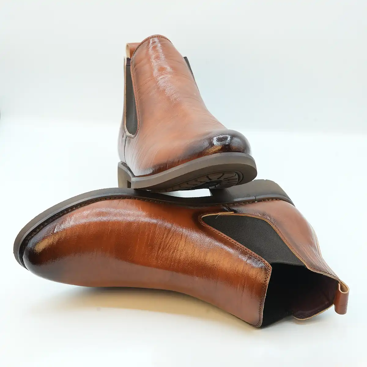 Classic Brown Chelsea-Style Boots GS48_2
