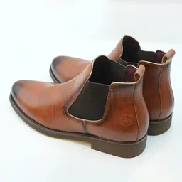 Classic Brown Chelsea-Style Boots GS48