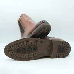 Classic Brown Chelsea-Style Boots GS48