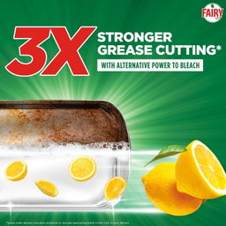 Fairy Plus Lemon Dishwashing Liquid Soap(COMBO PACK,)With Alternative Power To Bleach, 2x600ml