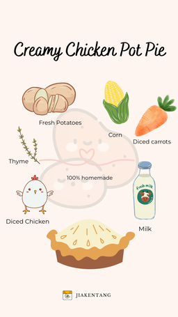 Creamy Chicken Potato Pot Pie