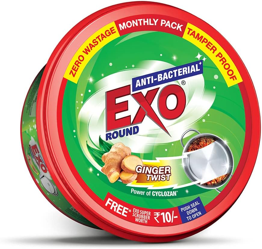EXO DISH WASH ROUND 500GM-ANTI BACTERIAL