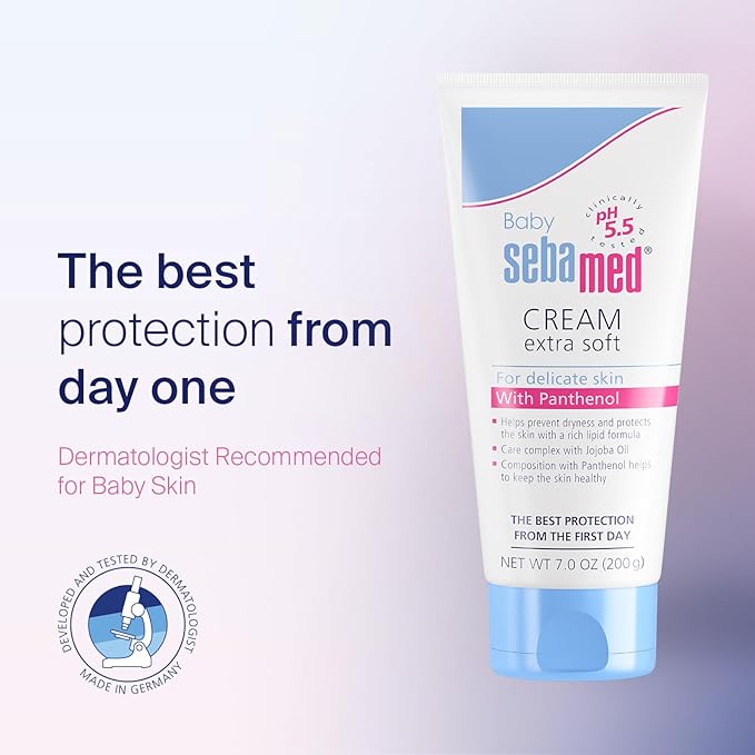 Sebamed Baby Cream Extra Soft Ultra Mild Gentle Hydrating Moisturizer for Delicate Skin 7 Fluid Ounces (200mL)_1