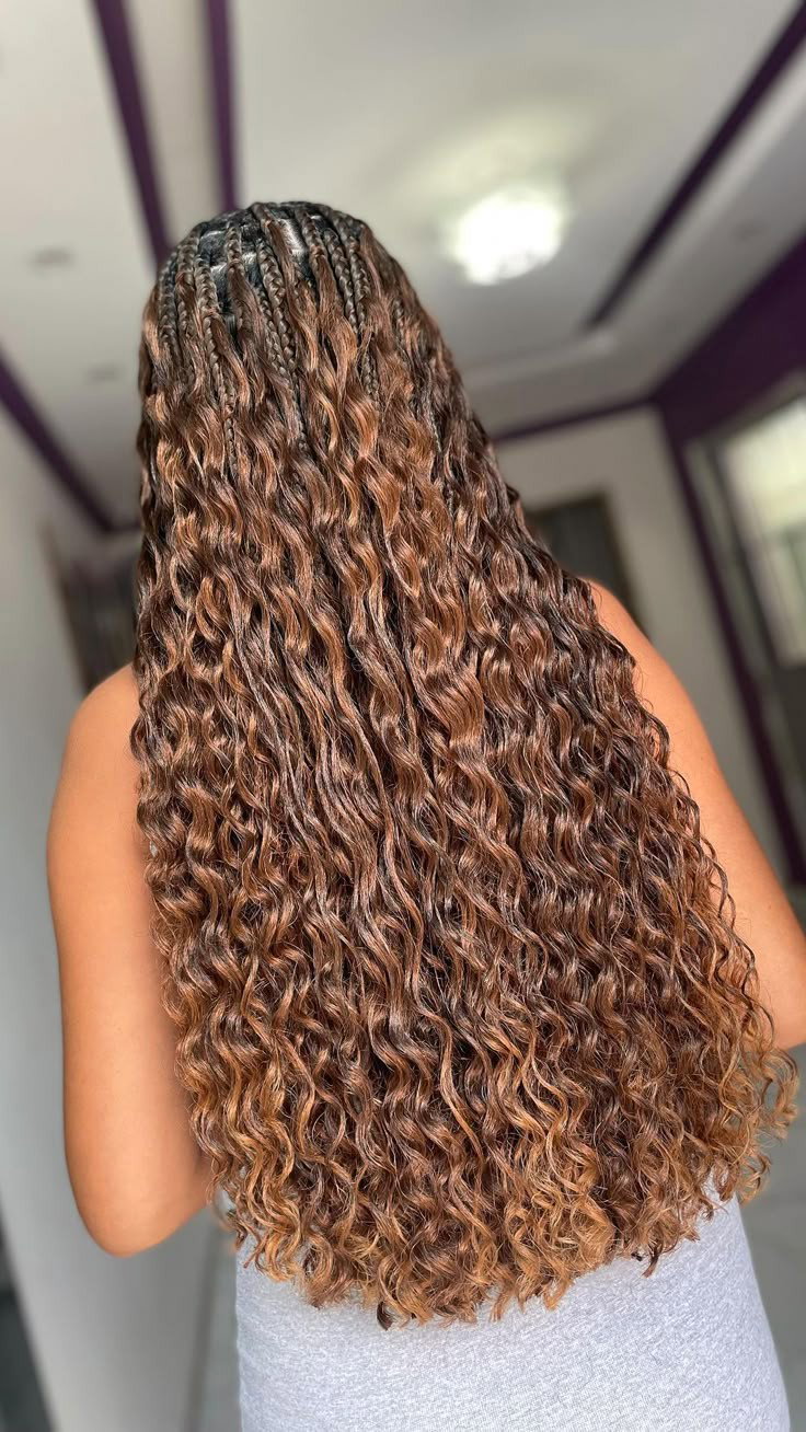 Goddess braids-Synthetic curls_0