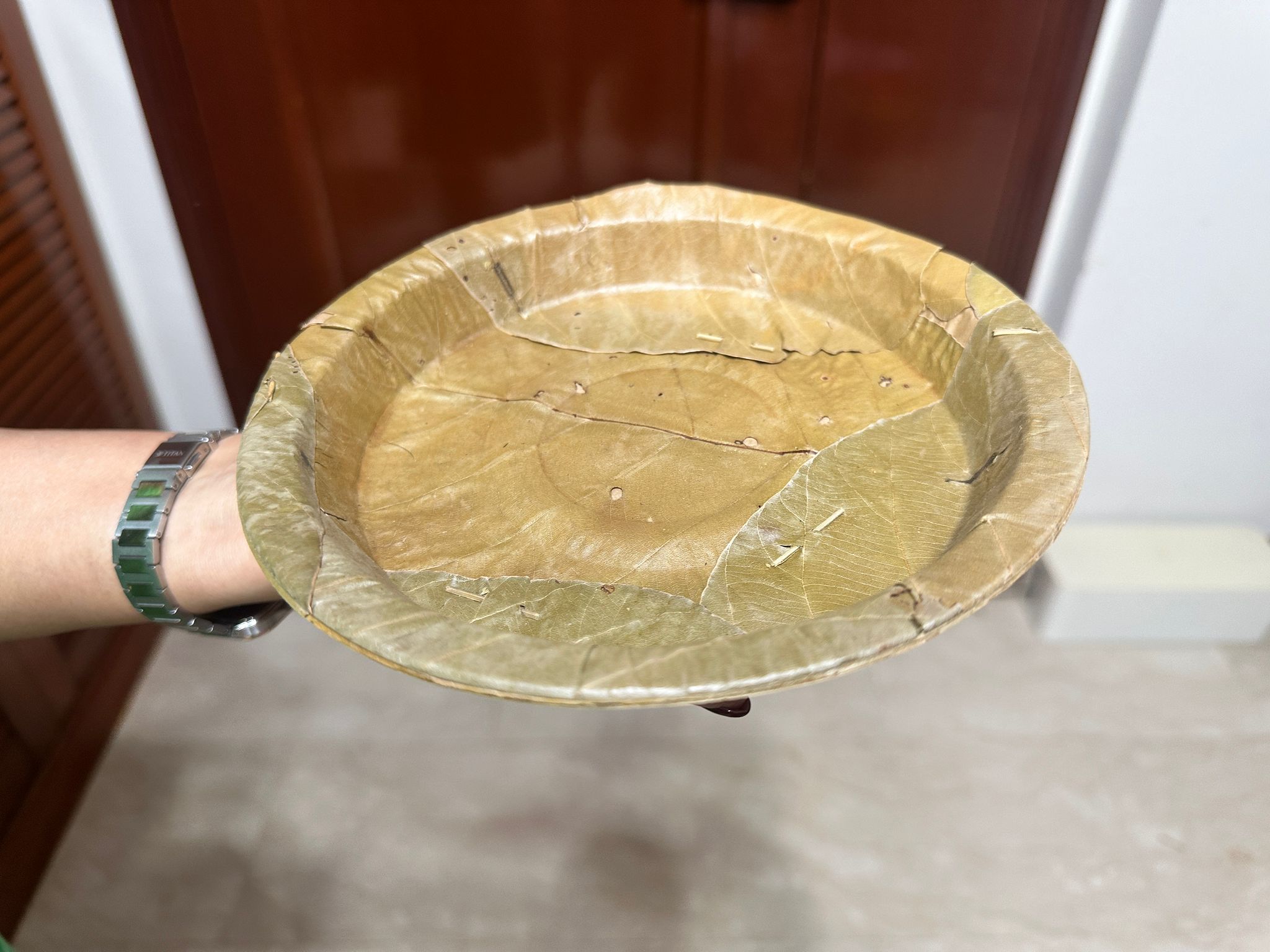 Cutlery  - Disposable Leaf plates / starter plate (8 inch) / quarter plate_0