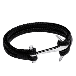 ELEGATTO Anchor Leather Black Up to 8'' 