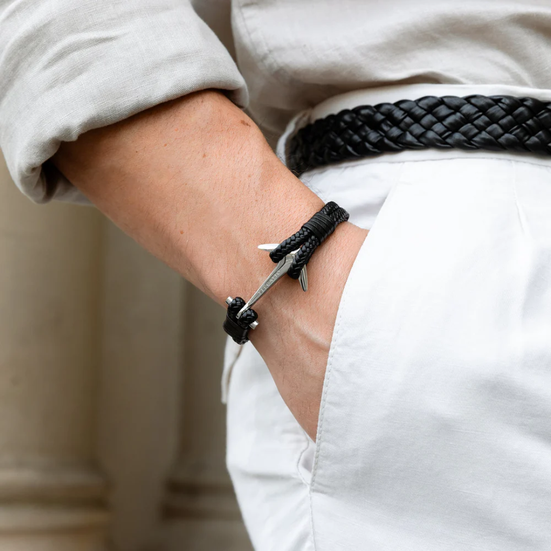 ELEGATTO Anchor Leather Black Up to 8'' _3
