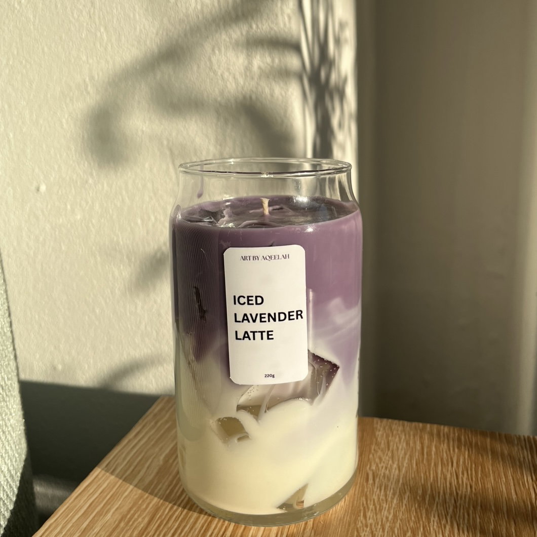 Iced Lavender Latte Candle_0