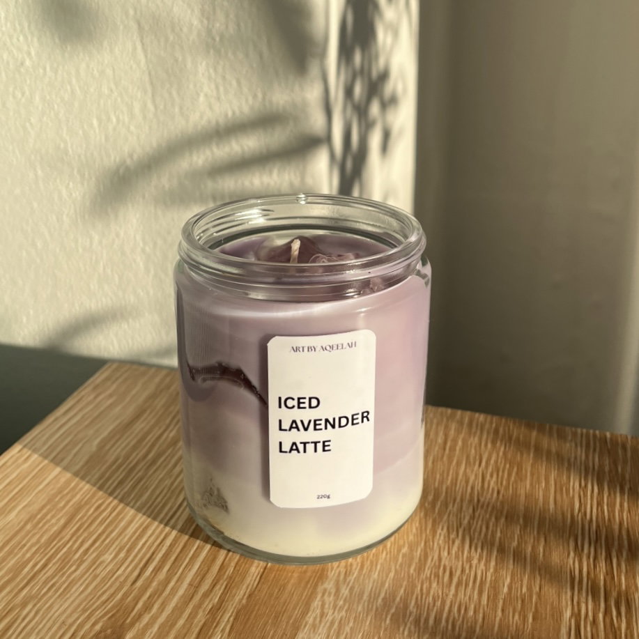 Mini Iced Lavender Latte Candle_0