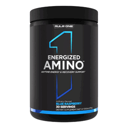 RULE 1 ENERGIZED AMINO BLUE RASPBERRY 30 SERVIDAS