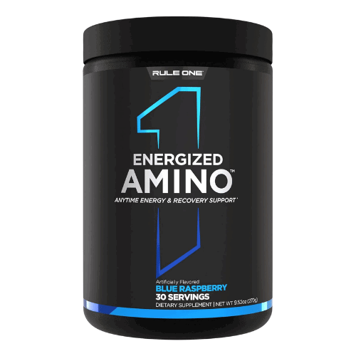 RULE 1 ENERGIZED AMINO BLUE RASPBERRY 30 SERVIDAS