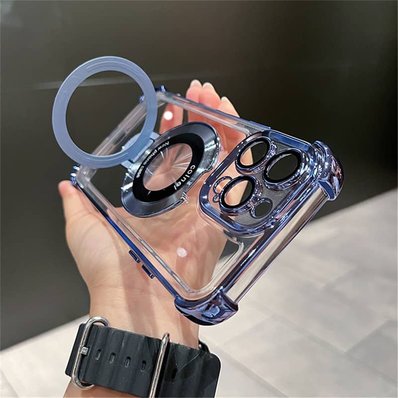 Étui iPhone de support magnétique d'airbag antichoc_7