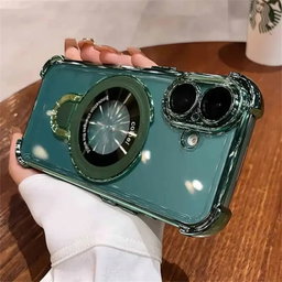Étui iPhone de support magnétique d'airbag antichoc