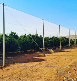 128mm heavy duty anchor pole for shade net or vineyard (for long rows)