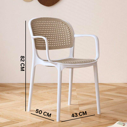 PLASTIC DINING RATTAN CHAIR - STYLE G (KERUSI)